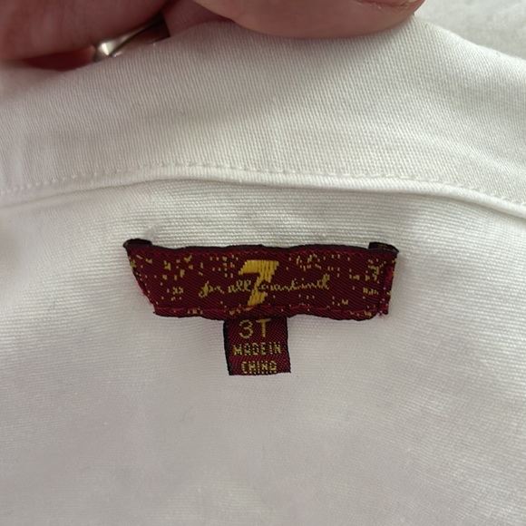 7 For All Mankind Denim Vest. Little Girls. Size 3T. - Picture 4 of 4